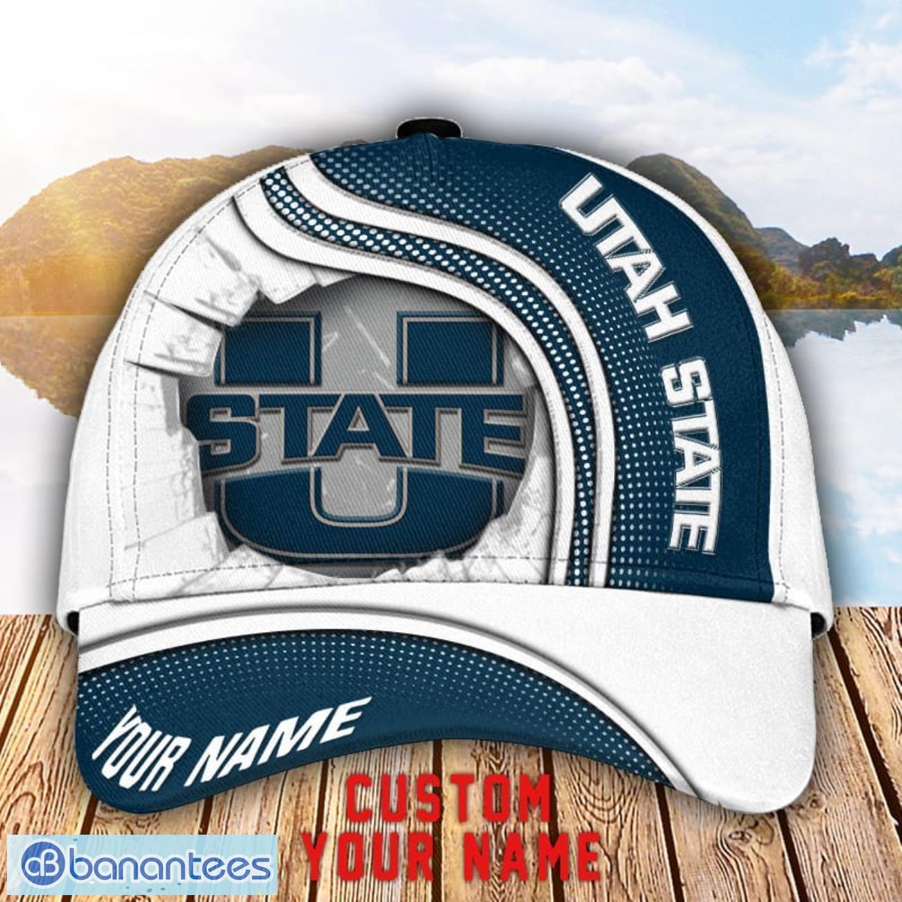 utah state aggies 3d cap custom name for fans sport gift image Utah State Aggies 3D Cap Custom Name For Fans Sport Gift Product Photo 1