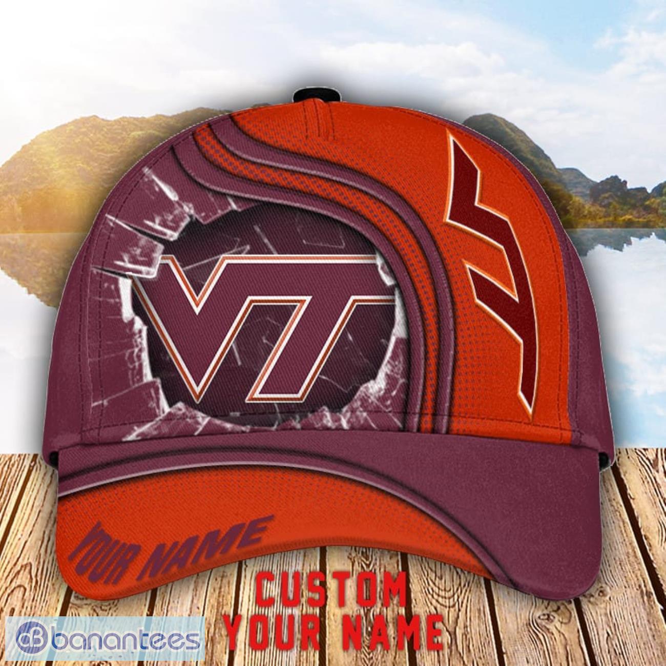 virginia tech hokies 3d cap custom name for fans sport gift image Virginia Tech Hokies 3D Cap Custom Name For Fans Sport Gift Product Photo 1