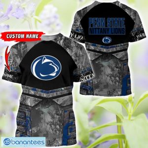 Penn State Nittany Lions Grey Black Hunting 3D T-Shirt Hoodie Sweatshirt Zip Hoodie Custom Name Product Photo 3