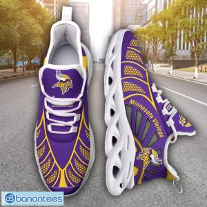Minnesota Vikings NFLNew Designs Black And White Clunky Shoes Max Soul Shoes Sport Season Gift Product Photo 6