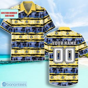 NRL Parramatta Eels Combo Hawaiian Shirt And Shorts Custom Number And Name Trendy Combo For Fans Product Photo 2