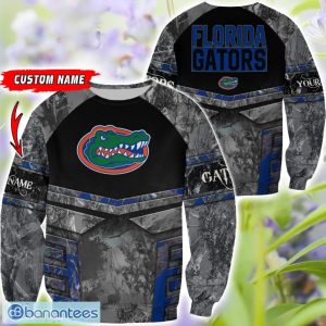 Florida Gators Grey Black Hunting 3D T-Shirt Hoodie Sweatshirt Zip Hoodie Custom Name Product Photo 2