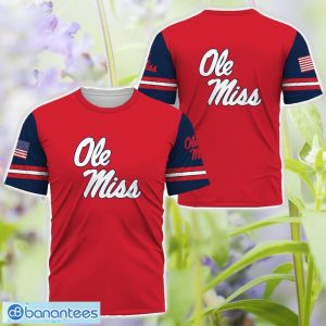 Ole Miss Rebels Logo Team 3D T-Shirt Sweatshirt Hoodie Zip Hoodie For Men Women Product Photo 3