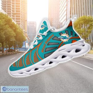Miami Dolphins NFLNew Designs Black And White Clunky Shoes Max Soul Shoes Sport Season Gift Product Photo 5