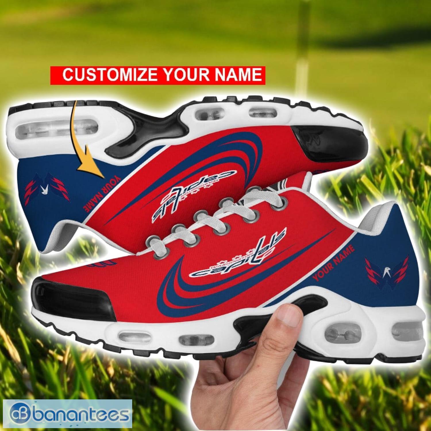 washington capitals air cushion sport shoes personalized name gift for men women image Washington Capitals Air Cushion Sport Shoes Personalized Name Gift For Men Women Product Photo 1