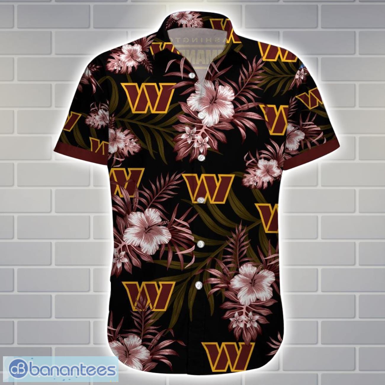 washington commanders 3d printing hawaiian shirt nfl shirt for fans 1 image Washington Commanders 3D Printing Hawaiian Shirt NFL Shirt For Fans Product Photo 2