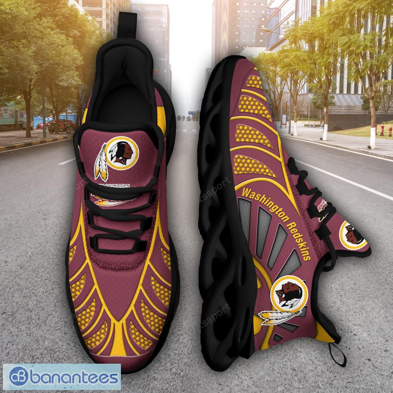 washington redskins nflnew designs black and white clunky shoes max soul shoes sport season gift image Washington Redskins NFLNew Designs Black And White Clunky Shoes Max Soul Shoes Sport Season Gift Product Photo 1