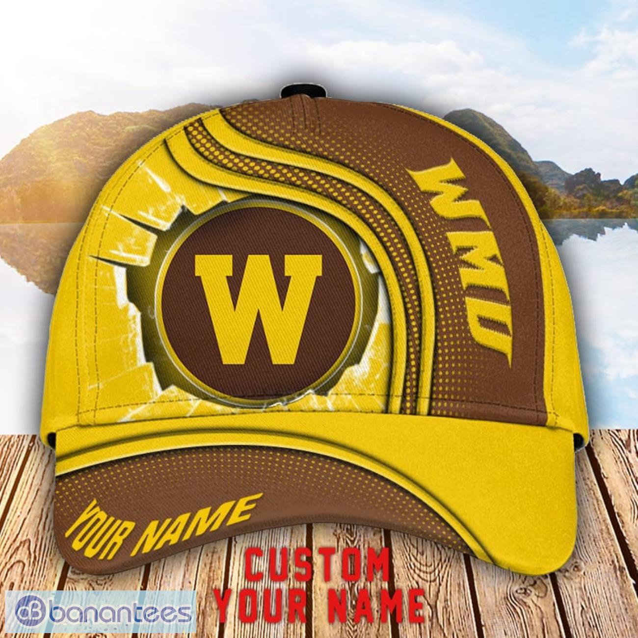 western michigan broncos 3d cap custom name for fans sport gift image Western Michigan Broncos 3D Cap Custom Name For Fans Sport Gift Product Photo 1