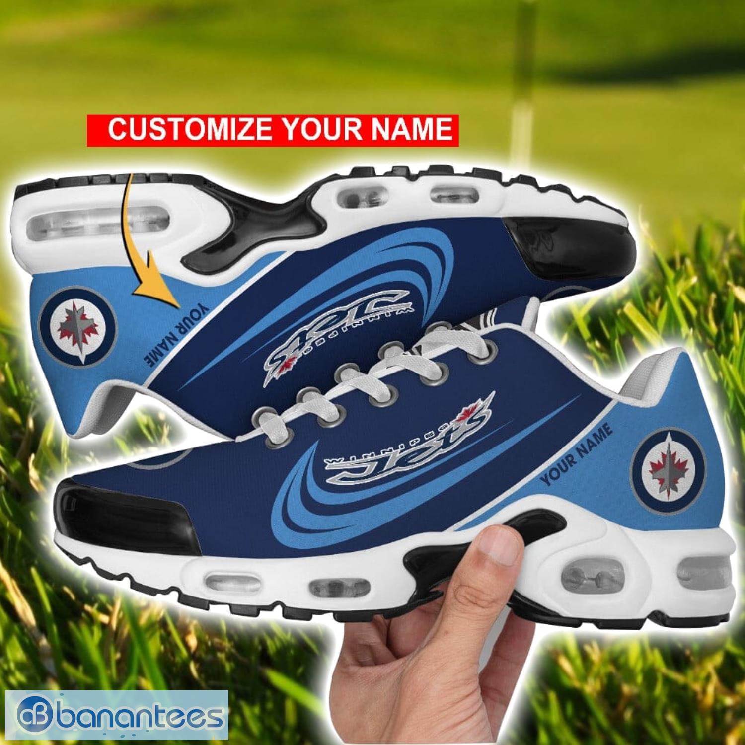 winnipeg jets air cushion sport shoes personalized name gift for men women image Winnipeg Jets Air Cushion Sport Shoes Personalized Name Gift For Men Women Product Photo 1