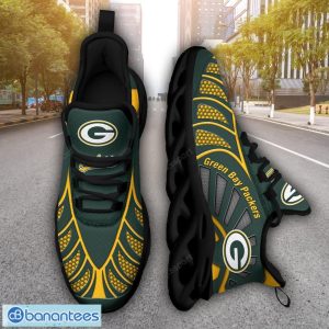 Green Bay Packers NFLNew Designs Black And White Clunky Shoes Max Soul Shoes Sport Season Gift Product Photo 1