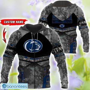 Penn State Nittany Lions Grey Black Hunting 3D T-Shirt Hoodie Sweatshirt Zip Hoodie Custom Name Product Photo 4
