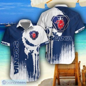 Scania 3D Printing Hawaiian Shirt Summer Beach Shirt For Fans Custom Name Product Photo 1
