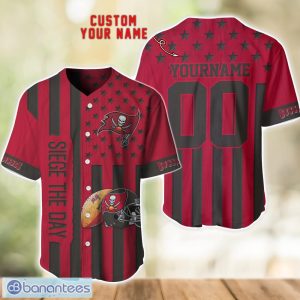 Tampa Bay Buccaneers Custom Name and Number Baseball Jersey Shirt Product Photo 1