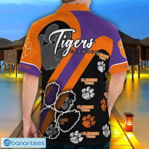 Clemson Tigers Hawaii Shirt Big Logo 3D Printing Hawaiian Shirt For Men And Women Product Photo 2