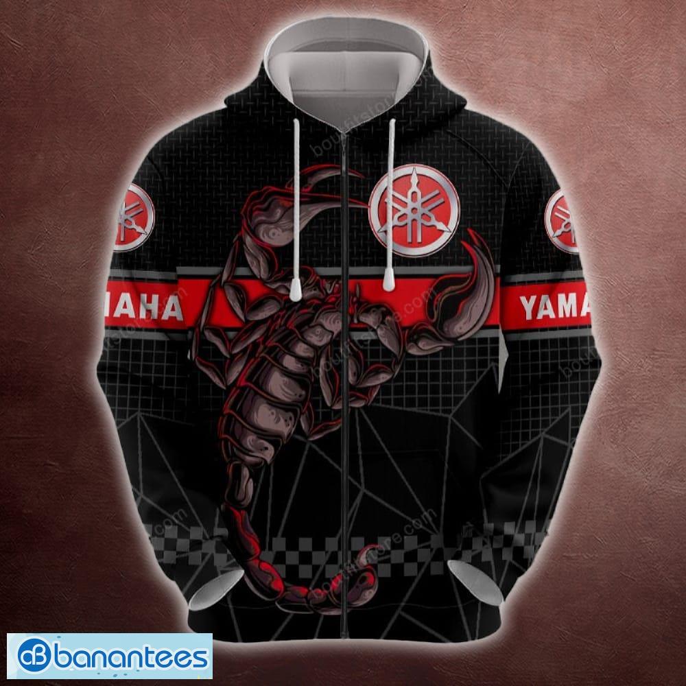 Yamaha 3D Hoodie T shirt Bomber 3D Zip Hoodie All Over Print