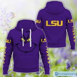 LSU Tigers Grinch Face All Over Printed 3D TShirt Sweatshirt Hoodie Unisex For Men And Women Product Photo 1