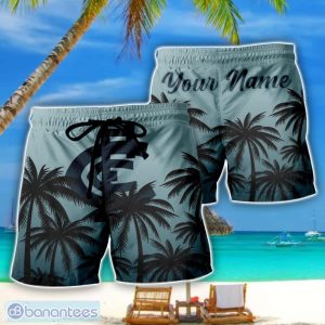 Carlton Blues AFL Coconut Pattern Tropical Beach Shorts For Mens Personalized Name Product Photo 1