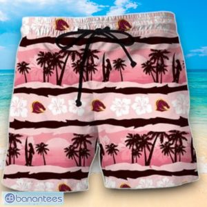 NRL Brisbane Broncos Combo Hawaiian Shirt And Shorts Custom Number And Name Trendy Combo For Fans Product Photo 3