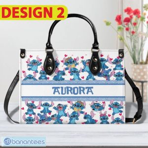 Disney Stitch and Angel Leather Handbag - Disney Stitch and Angel Leather Handbag Design 2