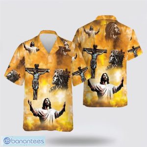 Jesus On The Cross Hawaiian Shirt Holiday Summer Gift Product Photo 1