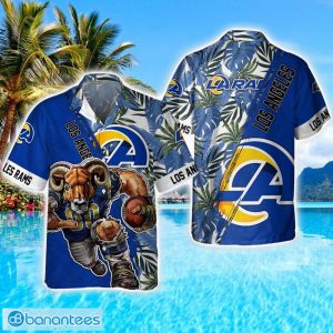 Los Angeles Rams Mascot Team 3D Hawaiian Shirt Sport Fans Summer Gift Product Photo 1