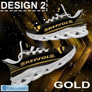 Repsol Max Soul Shoes Gold, Diamond, Silver All Over Print Imagery Chunky Sneaker Gift - Brand Repsol Max Soul Shoes Style 2