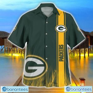 Green Bay Packers Flame Designs 3D Hawaiian Shirt Special Gift For Fans Product Photo 1