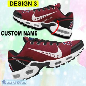 Custom Name MLB Los Angeles Angels Air Cushion Sport Shoes Design Logo Gift TN Sneaker Fans - Style 3 MLB Los Angeles Angels Air Cushion Sport Shoes Personalized