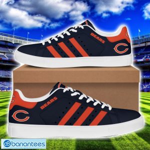 Chicago Bears Low Top Skate Shoes Stan Smith For Men And Women Orange Striped Product Photo 1