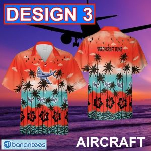 Beechcraft Duke Aircraft 3D Hawaiian Shirt Red Color For Men And Women - Beechcraft Duke Aircraft Hawaiian Shirt Multi Design 3