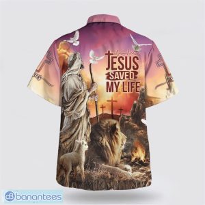 Jesus Saved My Life With The Lamb And Lion Hawaiian Shirt Holiday Summer Gift Product Photo 2