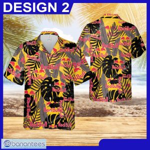 Red Bull Vacation Wear Brand New AOP Hawaiian Shirt Retro Vintage For Men And Women - Brand Style 2 Red Bull Hawaiin Shirt Design Pattern