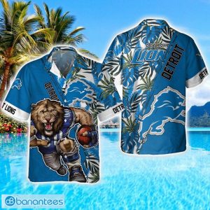 Detroit Lions Mascot Team 3D Hawaiian Shirt Sport Fans Summer Gift Product Photo 1