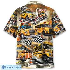 Funny School Bus Drag Racing Aloha 3D Hawaiian Shirt Summer Gift For Men and Women Product Photo 1