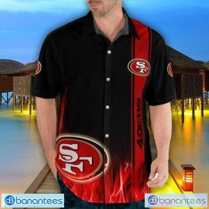 San Francisco 49ers Flame Designs 3D Hawaiian Shirt Special Gift For Fans Product Photo 3