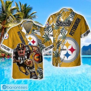 Pittsburgh Steelers Mascot Team 3D Hawaiian Shirt Sport Fans Summer Gift Product Photo 1