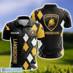 Lamborghini Caro And Logo 3D Polo Shirt For Men Limited Custom Name Product Photo 1