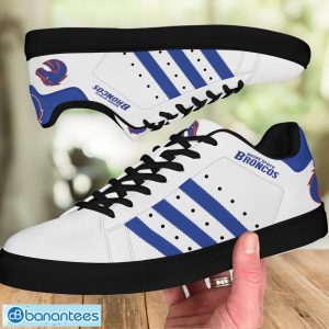 Boise State Broncos Football Stan Smith Low Top Skate Shoes Blue Striped Sport Gift For Fans Product Photo 4