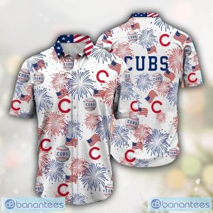Chicago Cubs MLB Happy 4th Of July USA Hawaiian Shirt 3D Printed Aloha Holiday Gift Product Photo 1