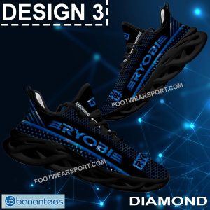 Power Tools Ryobi Max Soul Shoes Gold, Diamond, Silver All Over Print Style Sport Sneaker Gift - Brand Power Tools Ryobi Max Soul Shoes style 3