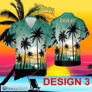 UAB Blazers Hawaiian Shirt Pattern Coconut Tree All Over Print Gift Summer - Design 3 NCAA UAB Blazers Hawaiian Shirt Tree Pattern