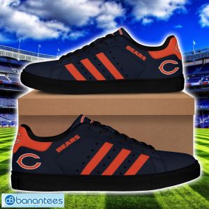 Chicago Bears Low Top Skate Shoes Stan Smith For Men And Women Orange Striped Product Photo 3