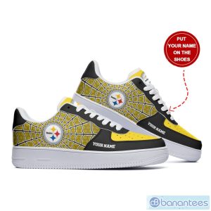 Pittsburgh Steelers Custom Name Air Force Shoes Sneakers Design Trend Limited For Fans AF1 Shoes Product Photo 1