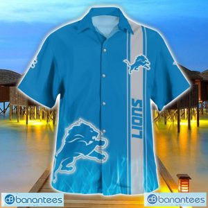 Detroit Lions Flame Designs 3D Hawaiian Shirt Special Gift For Fans Product Photo 1