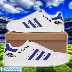 Baltimore Ravens Stan Smith Low Top Skate Shoes Vintage Striped Shoes Product Photo 1