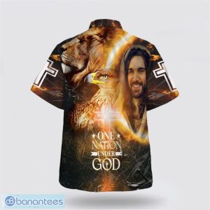 Jesus Smile Eagle One Nation Under God Hawaiian Shirt Summer Gift For Men And Women Product Photo 2