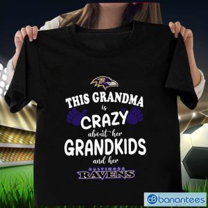 Baltimore Ravens This Grandma Is Crazy Mother's Day T-Shirt Product Photo 1