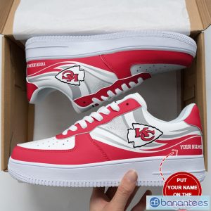 Kansas City Chiefs Personalized Air Force Shoes Custom Name For Fans Sport AF1 Shoes Product Photo 2