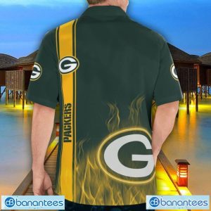Green Bay Packers Flame Designs 3D Hawaiian Shirt Special Gift For Fans Product Photo 2