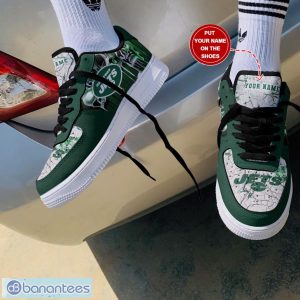New York Jets Personalized Air Force Shoes AF1 Shoes Men And Women Sneakers Shoes Sport Team Gift Custom Name Product Photo 1